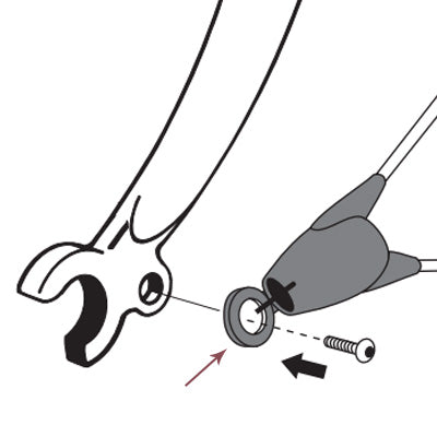 Connecteur pour sécurité ASR sur garde boue Bluemels SKS - #4