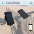 Batterie externe solaire Coolride avec support vélo pour recharge mobile écologique et légère en balade