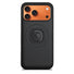 Coque Quad Lock MAG noire mat compatible iPhone 13 pour protection et fixation vélo sécurisée