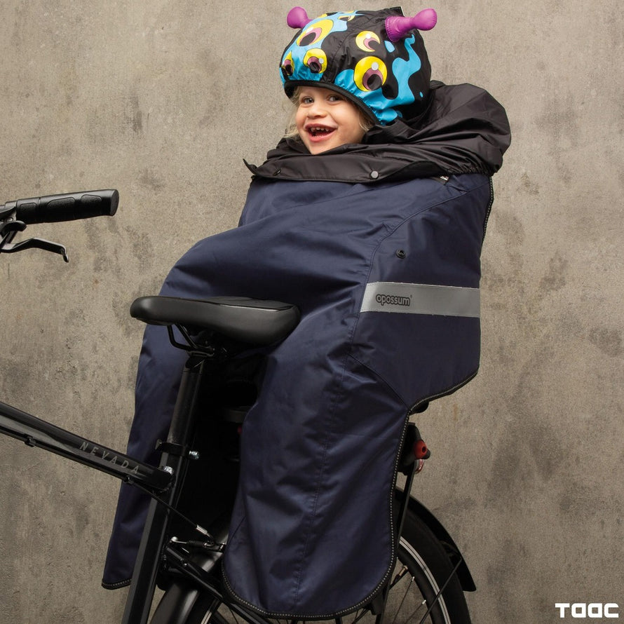 Poncho pour siège vélo enfant - Rainette - Vegan - Beige