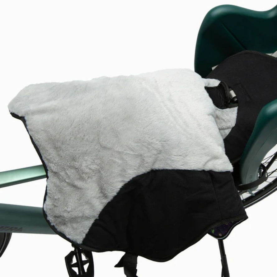 Doublure polaire douillette  de la housse thermique Opossum Galaxy avec sangles . 