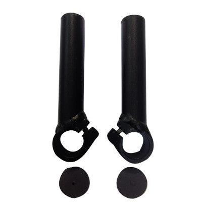 Cornes de guidon de vélo noir aluminium 110 mm - #2