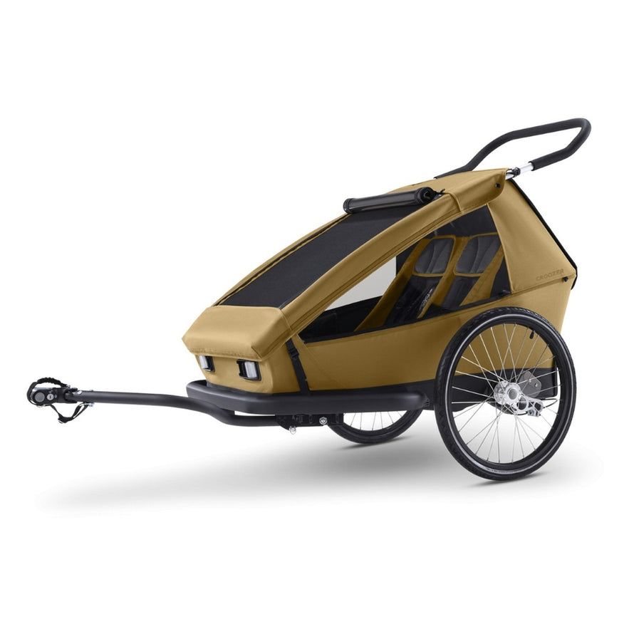 Remorque vélo 3-en-1 Croozer Kid Ellma 2 places avec kit jogging, idéale pour transporter enfants en sécurité