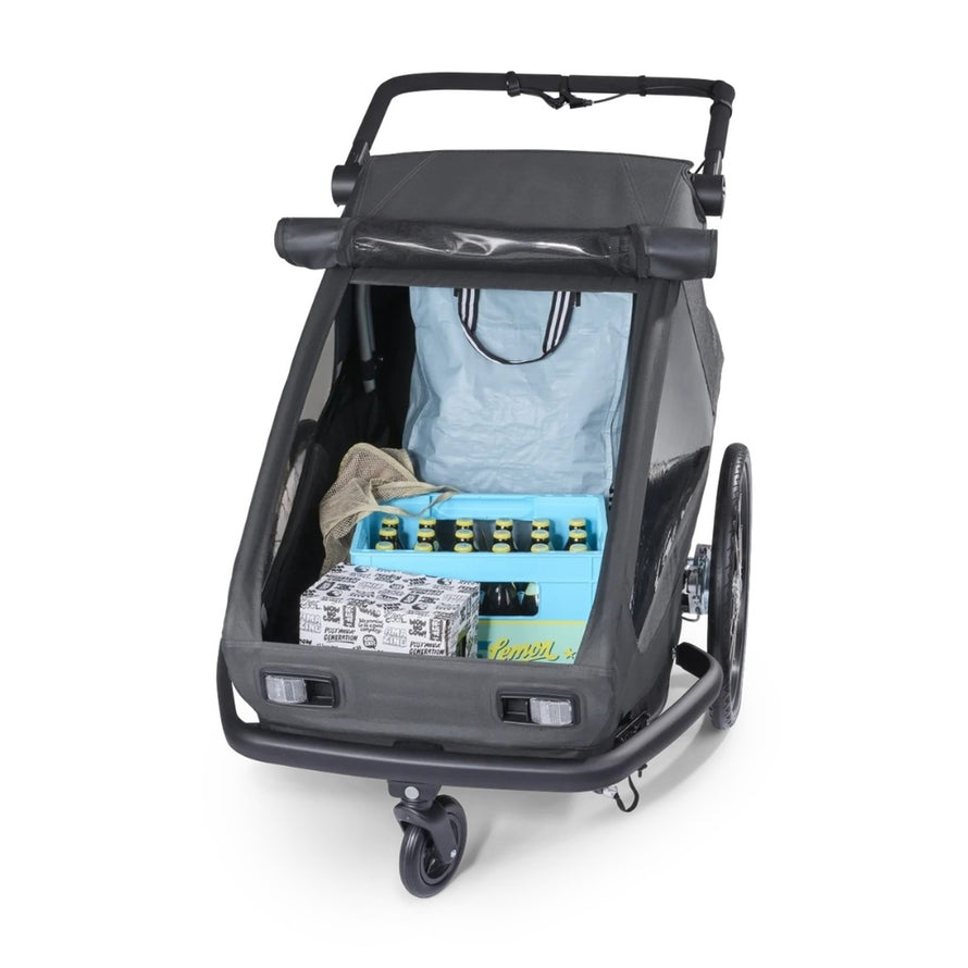 Module cargo pliable Croozer Yuuna pour remorque vélo, compact et pratique pour transporter courses et bagages