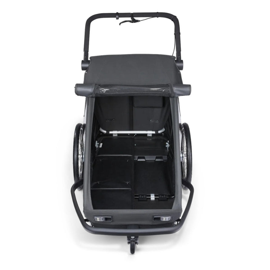 Module cargo pliable Croozer Yuuna pour remorque vélo avec grande capacité de transport pour bagages et courses