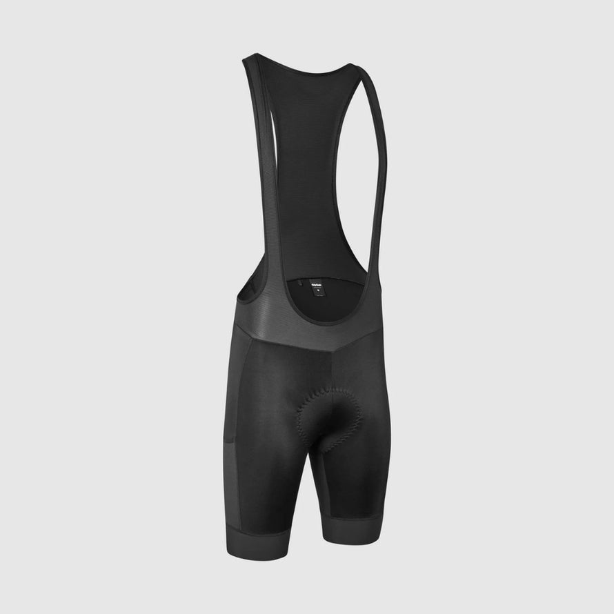 Cuissard court à bretelles GripGrab Ride noir, conçu pour un confort et une performance longue durée en cyclisme