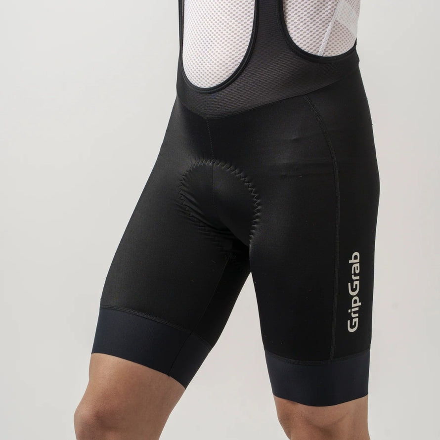 Cuissard court à bretelles GripGrab Ride noir, alliant confort et maintien pour cyclisme performant