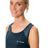 Debardeur femme Vaude Sveit III navy avec motifs graphiques aux épaules pour cyclisme et confort