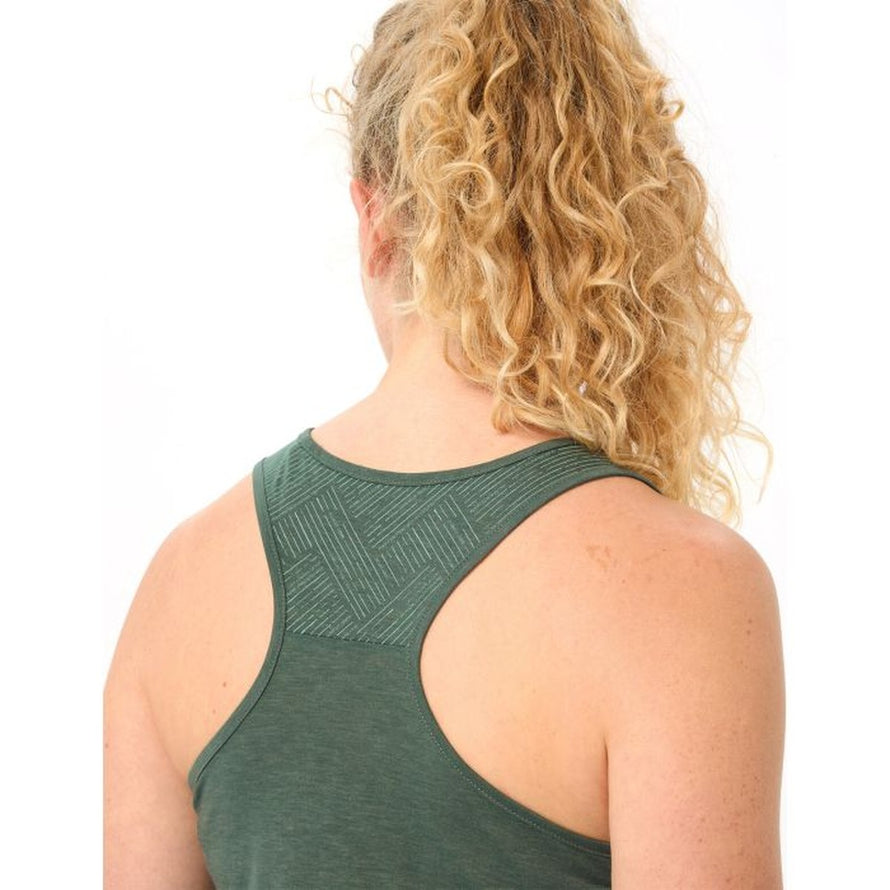 Debardeur Vaude Femme Sveit III vert avec dos ergonomique et tissu technique respirant pour cyclisme