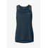 Debardeur Vaude Femme Sveit Top III navy avec motifs graphiques aux épaules, léger et confortable pour vélo