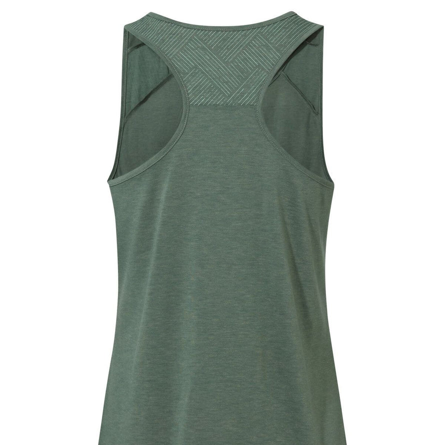 Debardeur Vaude Femme Sveit Top III vert avec dos en mesh technique pour confort et respirabilite en velo