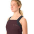 Debardeur velo femme Vaude Matera bordeaux avec poches, tissu technique et maintien confortable pour cyclisme