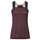 Debardeur velo femme Vaude Matera bordeaux avec poches, tissu technique et maintien optimal pour cyclisme