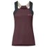 Debardeur velo femme Vaude Matera bordeaux avec poches, tissu technique et maintien optimal pour cyclisme