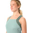 Debardeur velo femme Vaude Matera vert avec poches, tissu technique et coupe ajustee pour cyclisme confort