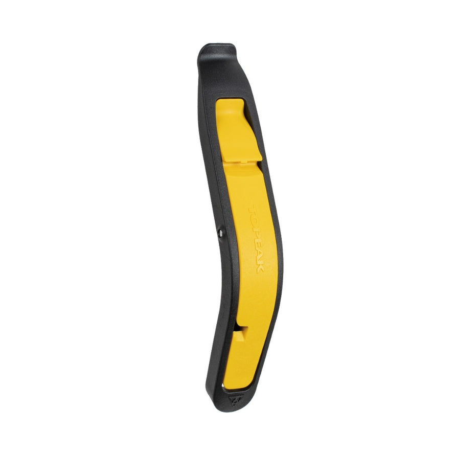 Demont-pneu velo Topeak Tire Lever Team Issue jaune et noir, outil pratique pour reparer pneus velo