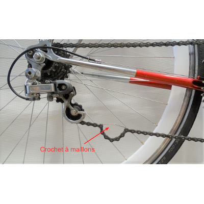 Outils de chaîne de vélo avec crochet de chaîne, pince à maillons de vélo +  séparateur de chaîne de vélo + vérificateur de chaîne de vélo pour vélo