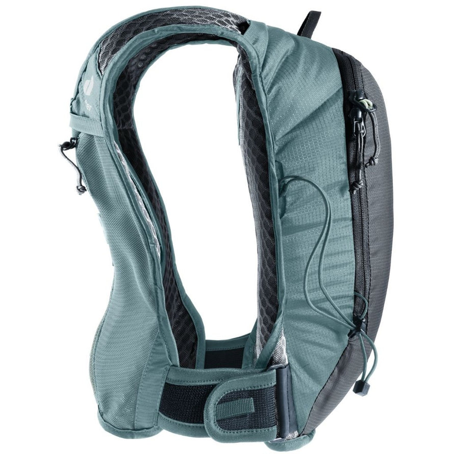 Sac a dos velo Deuter Rogla 5L anthracite bleu, compact, leger et ideal pour cyclistes urbains