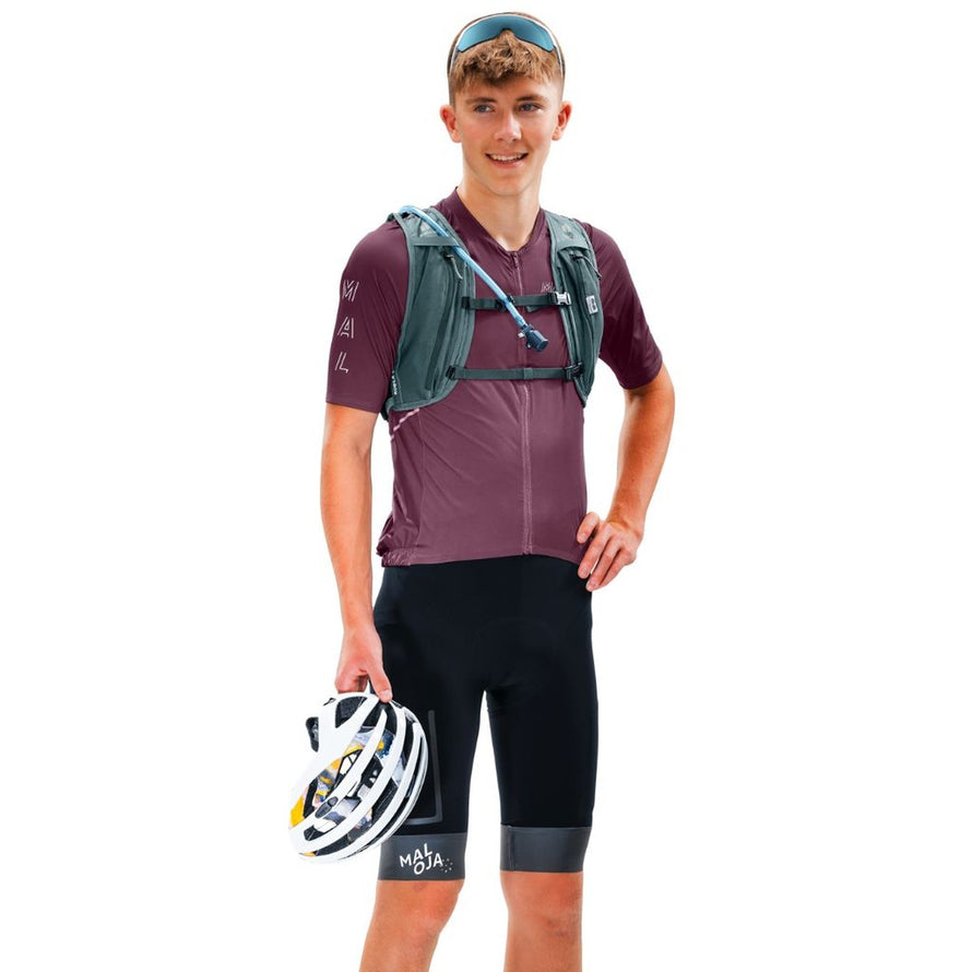 Sac à dos vélo Deuter Rogla 5L vert foncé, léger et pratique avec système d'hydratation intégré