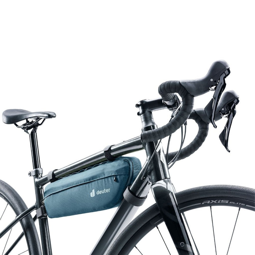 Sacoche de cadre bikepacking Deuter Mondego vert, robuste et compacte pour vos sorties vélo longues distances