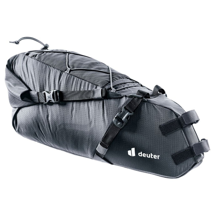 Sacoche de selle bikepacking etanche 16L Deuter Mondego, ideale pour le transport velo longue distance