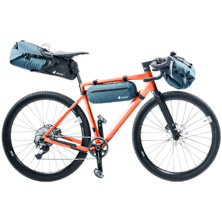 Sacoche de selle bikepacking Deuter Cabezon 16 litres, robuste et pratique pour longues sorties à vélo
