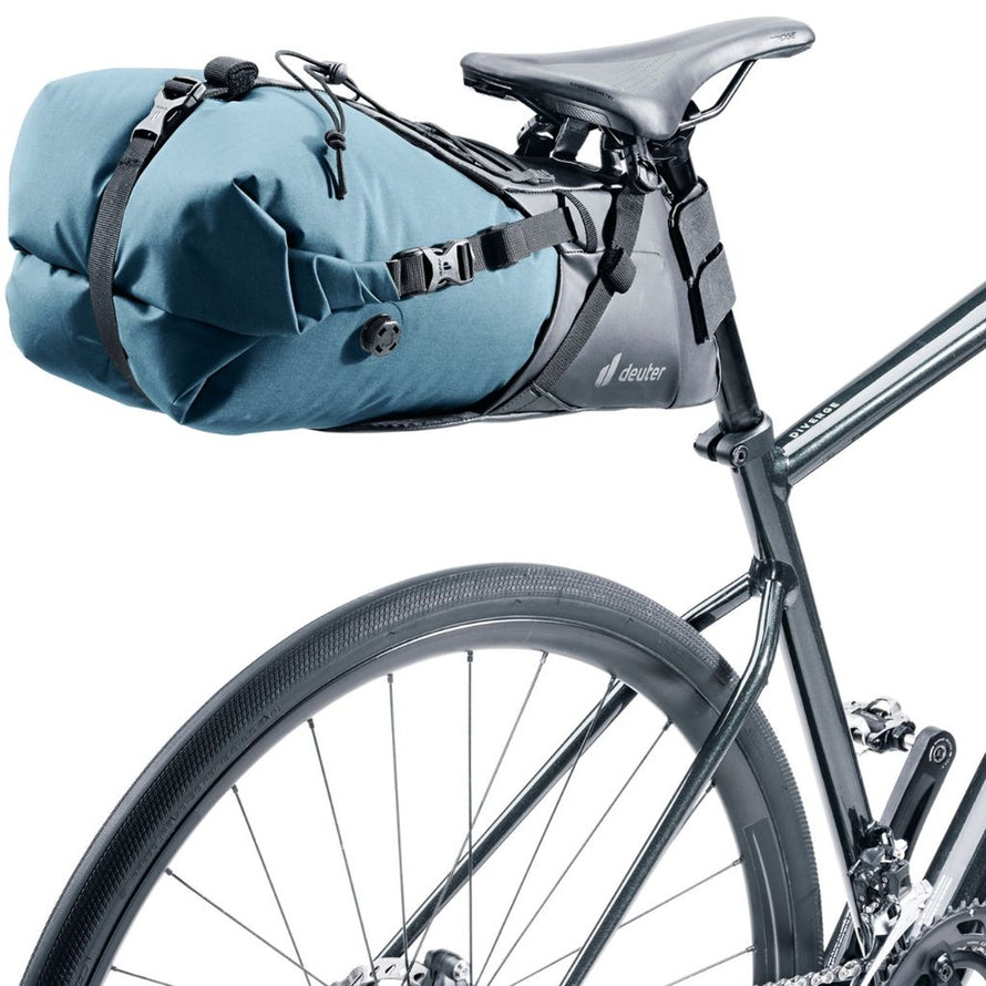 Sacoche de selle Deuter Cabezon 16l, sac bikepacking compact et imperméable pour aventures vélo longues distances