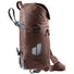 Sacoche de vélo Deuter Mainhattan 17 + 10 marron vue profil avec système de fixation solide et design urbain