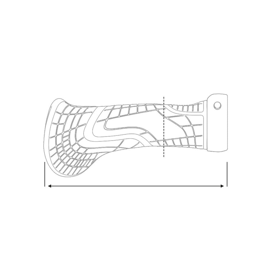 Dimension poignée vélo gauche 710 SQlab