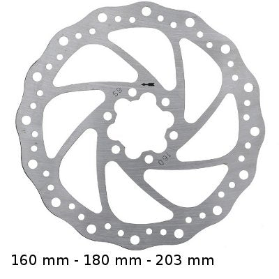 Disque de frein pour vélo en acier 160/180/203 mm - #1