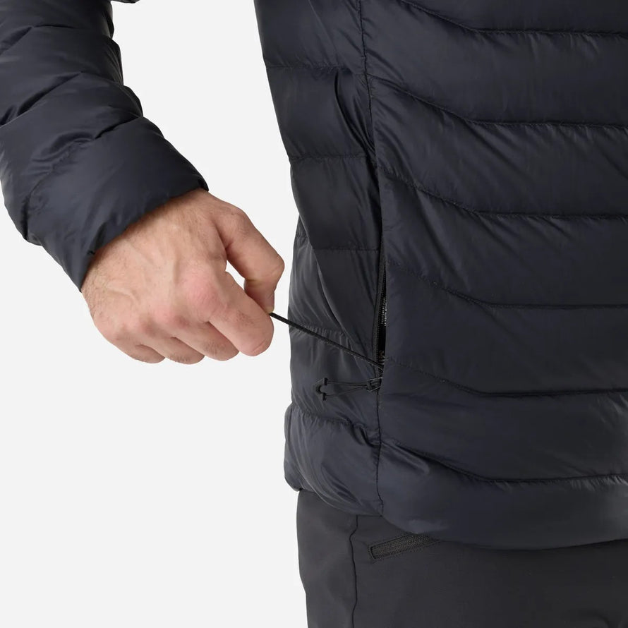 Doudoune homme Millet Evole 700 HD avec systeme d'ajustement par lacet pour un confort optimal en velo