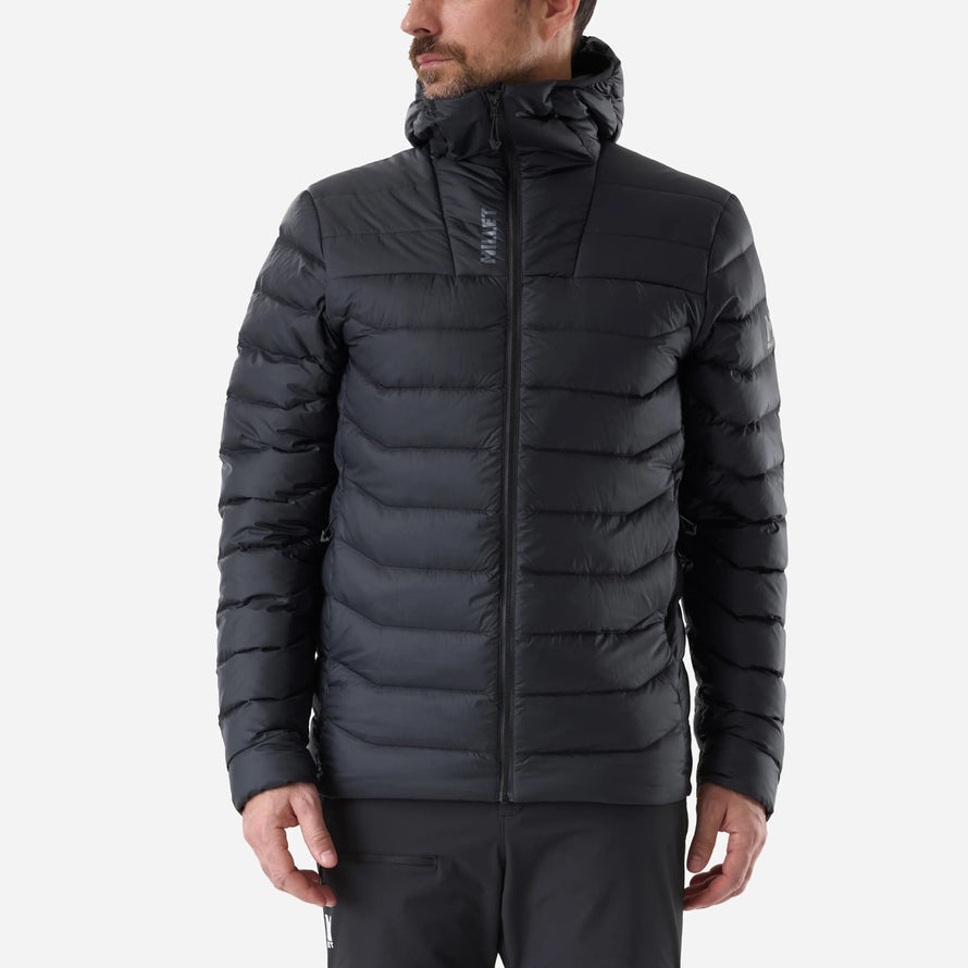 Doudoune homme Millet Evole 700 HD chaude et confortable pour cyclisme hivernal avec capuche ajustée