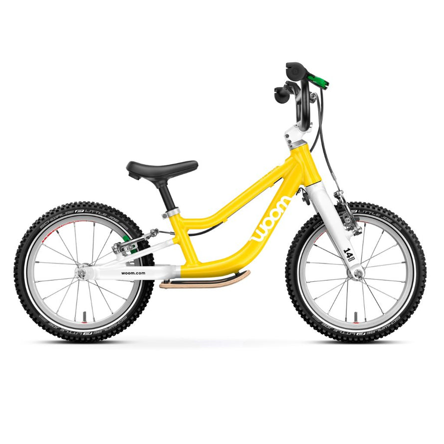 draisienne securisante woom go 1 plus cadre bas vibrant yellow
