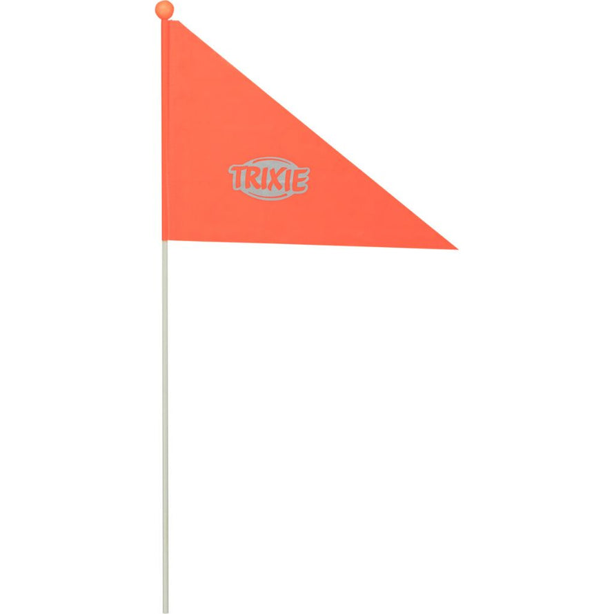 Remorque pour chiens avec drapeau de visibilité Trixie