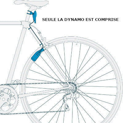 Dynamo de jante vélo sans contact pour feu Nova Reelight - #5