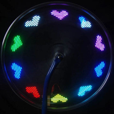Eclairage LED programmable pour rayon de vélo