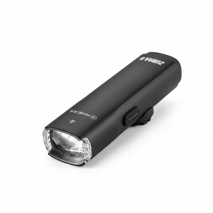 Lampe eclairage avant Kheax Zubra II LED 1300 lumens pour velo, rechargeable et design ergonomique