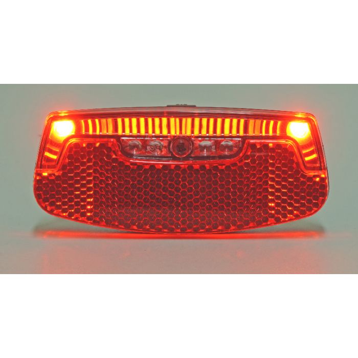 Eclairage arrière et catadioptre sur porte-bagage de vélo Maxxus