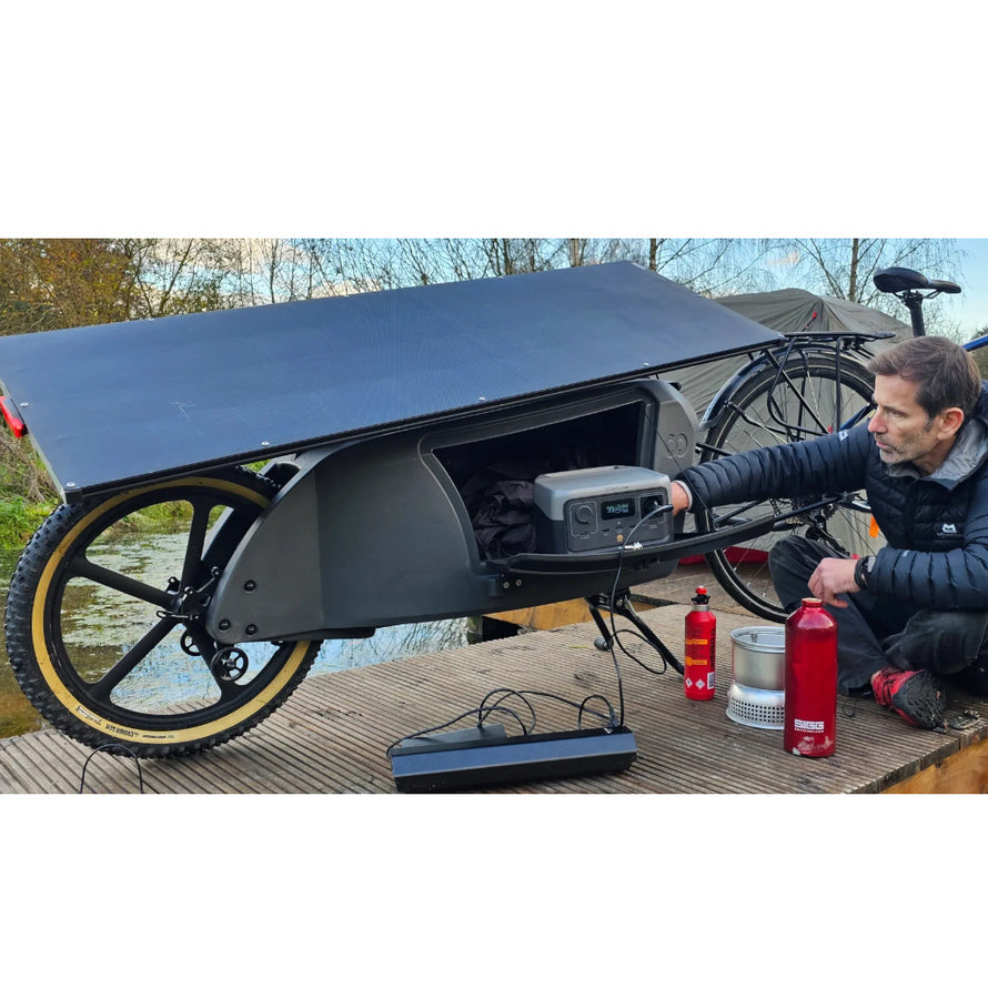 fahrradanhänger solar Station Ecoflow River2 Befestigungsset für Kern SolarMoov Anhänger
