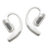 Ecouteurs bluetooth Shokz OpenFit Pro blanc metal avec technologie reduction de bruit et design ouvert