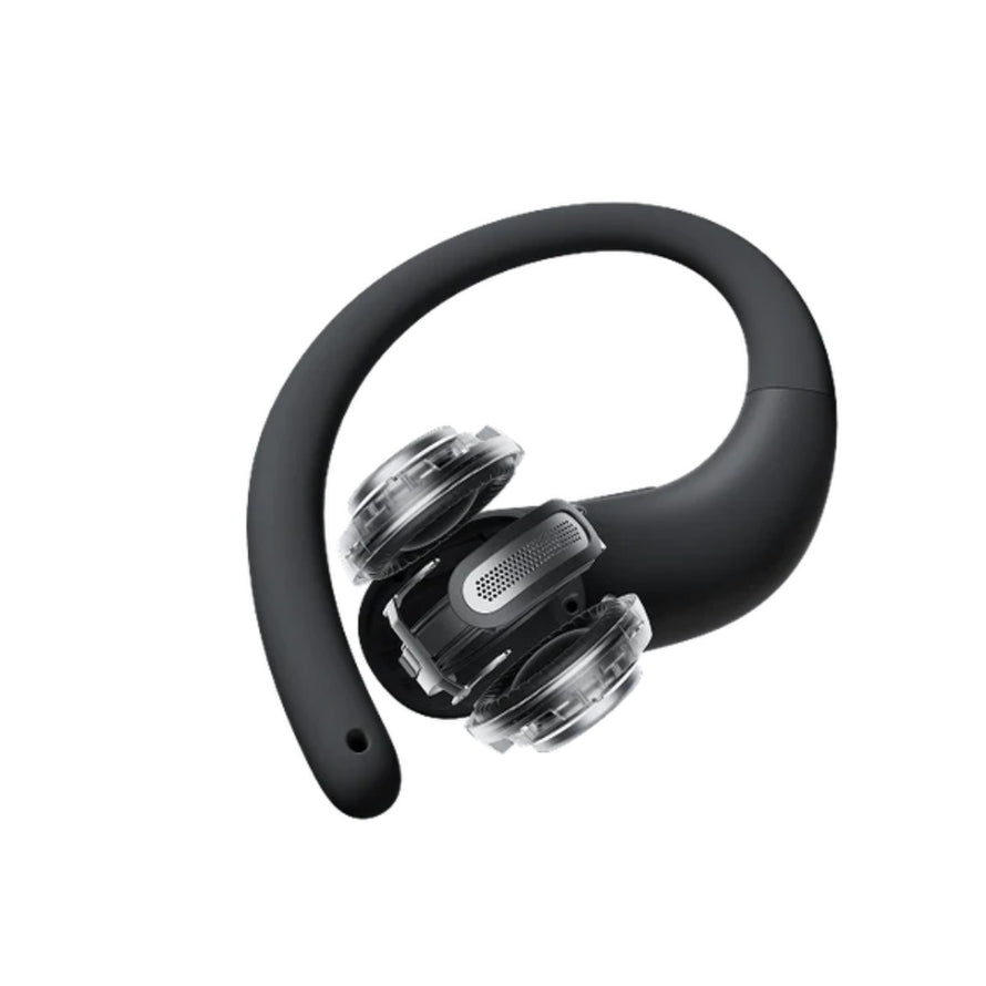 Zoom sur l'arceau souple des ecouteurs velo Shokz OpenFit Air 2 pour un maintien confortable et sécurisé