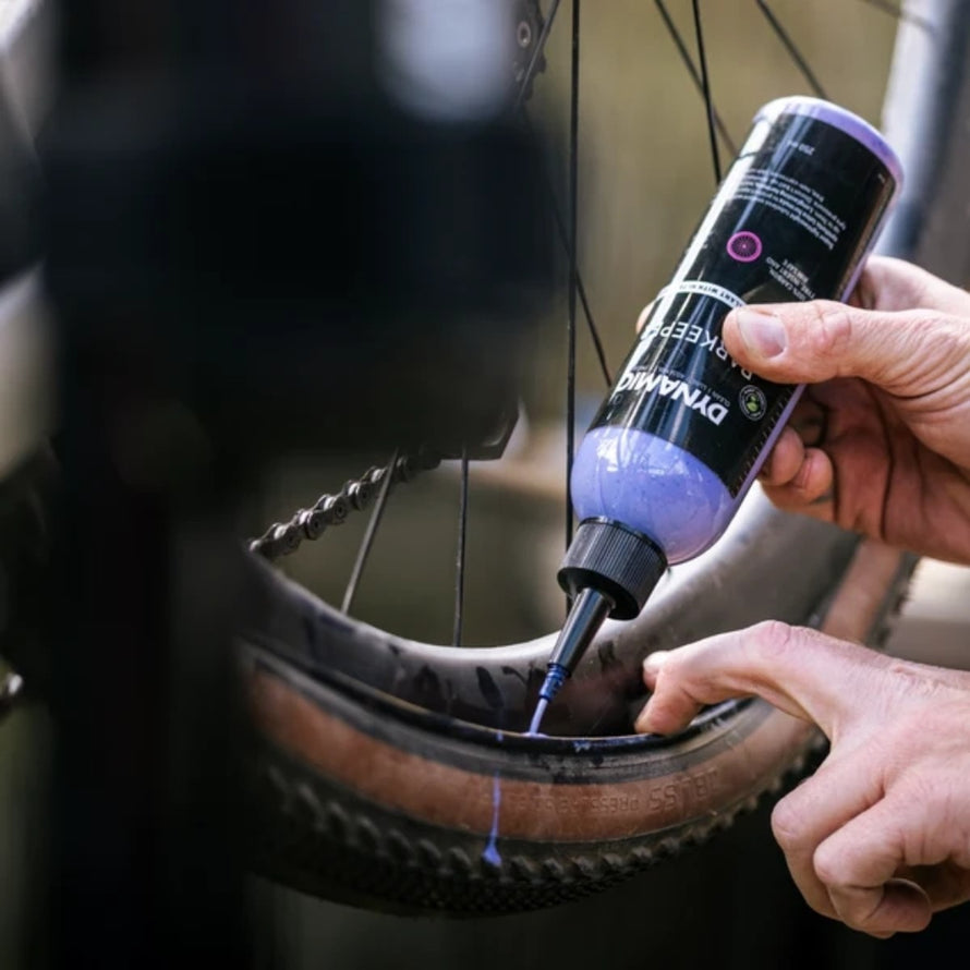 Produit preventif tubeless velo Elite Dynamic Barkeeper pour reparation rapide et efficace des pneus