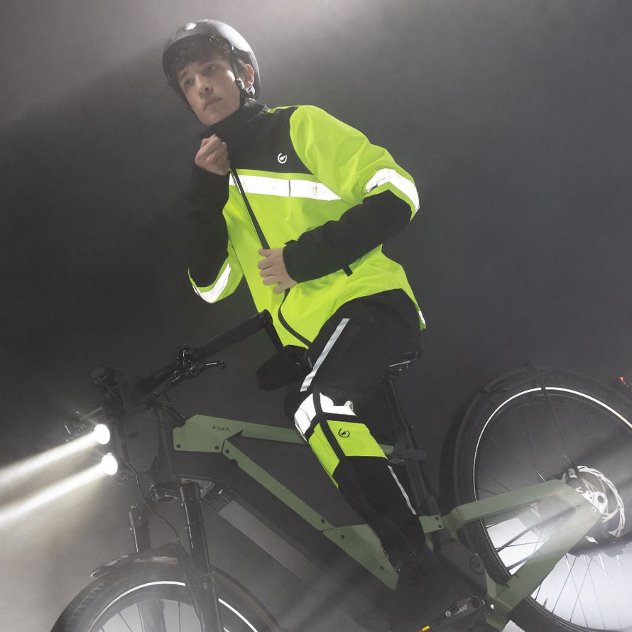 Ensemble de pluie vélo Fuji Wowow étanche, respirant, réfléchissant, fonctionnel