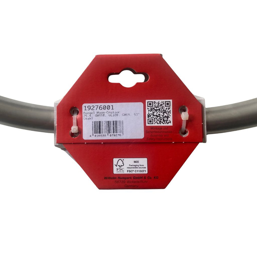 Manubrio Ergotec Stuttgarter 25,4mm Argento Per Bici - Foto 2