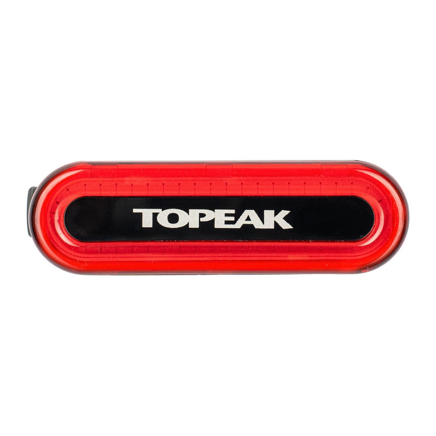 Feu arriere LED Topeak Rack RedLite 60 pour porte-bagages velo, visibilite et securite en conditions nocturnes