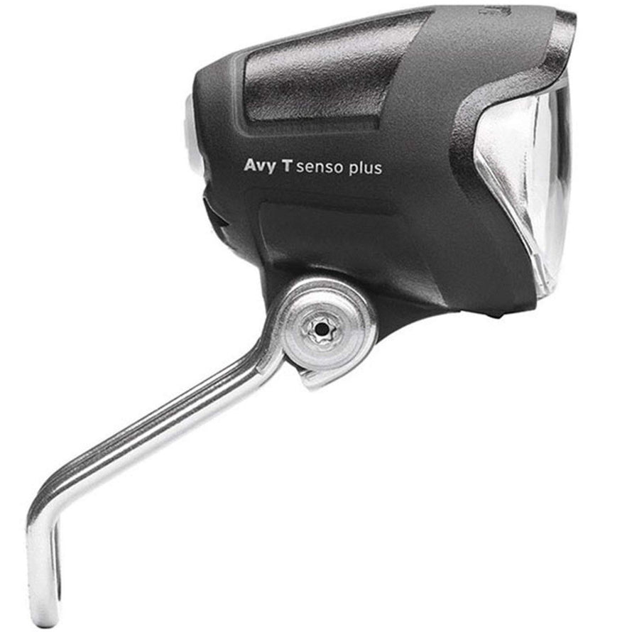 Feu avant vélo Lumotec IQ AVY T Senso Plus Busch and Muller avec fixation inox pour une sécurité optimale