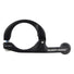 Fixation aluminium noire pour feu vélo 35 mm Busch & Müller, robuste et compatible guidon standard