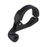 Fixation alu noire pour feu vélo 35 mm Busch & Müller, compatible guidon standard, facile à fixer