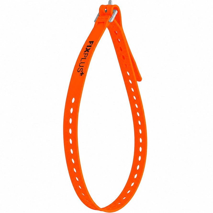 Sangle de fixation orange Fixplus 86cm, robuste et ajustable pour vélo, maintien sécurisé et durable