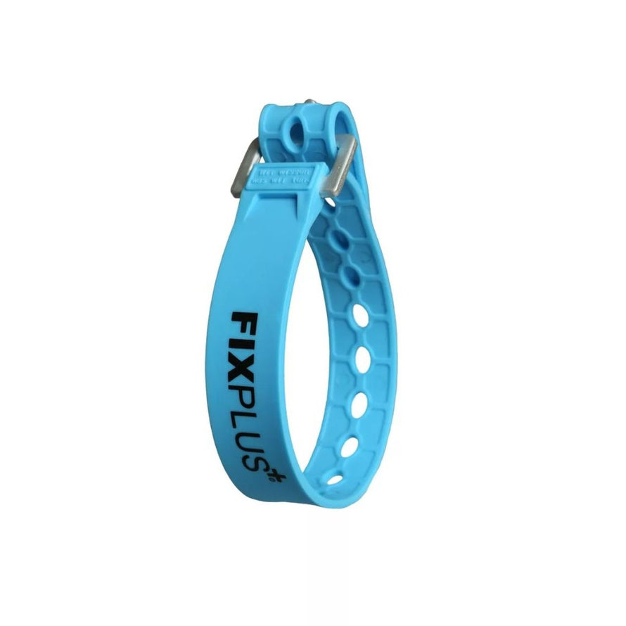 Sangle de serrage bleue Fixplus 35cm pour fixation fiable et rapide des composants vélo